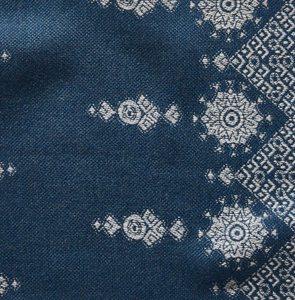Carmania Pillow in Indigo, Indoor Outdoor Pillows