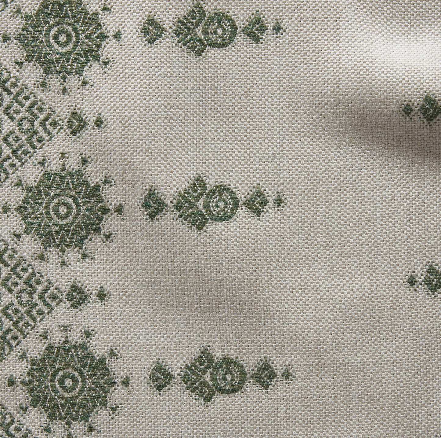 Carmania Pillow in Green, Indoor Outdoor Pillows