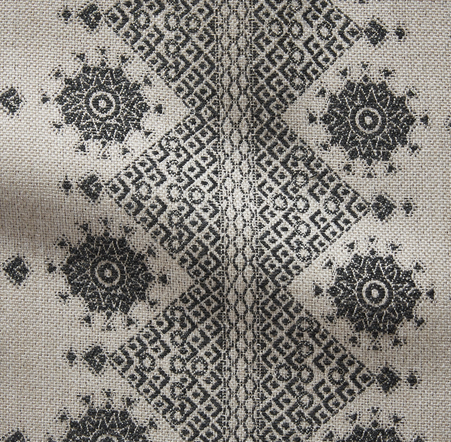 Carmania Pillow in Charcoal, Indoor Outdoor Pillows