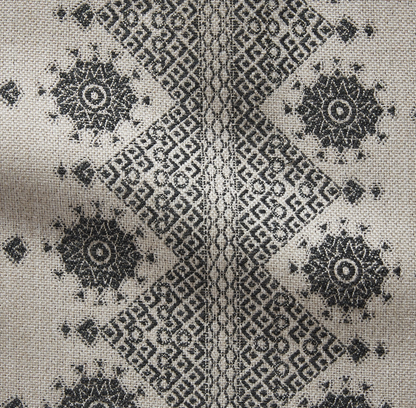 Carmania Pillow in Charcoal, Indoor Outdoor Pillows