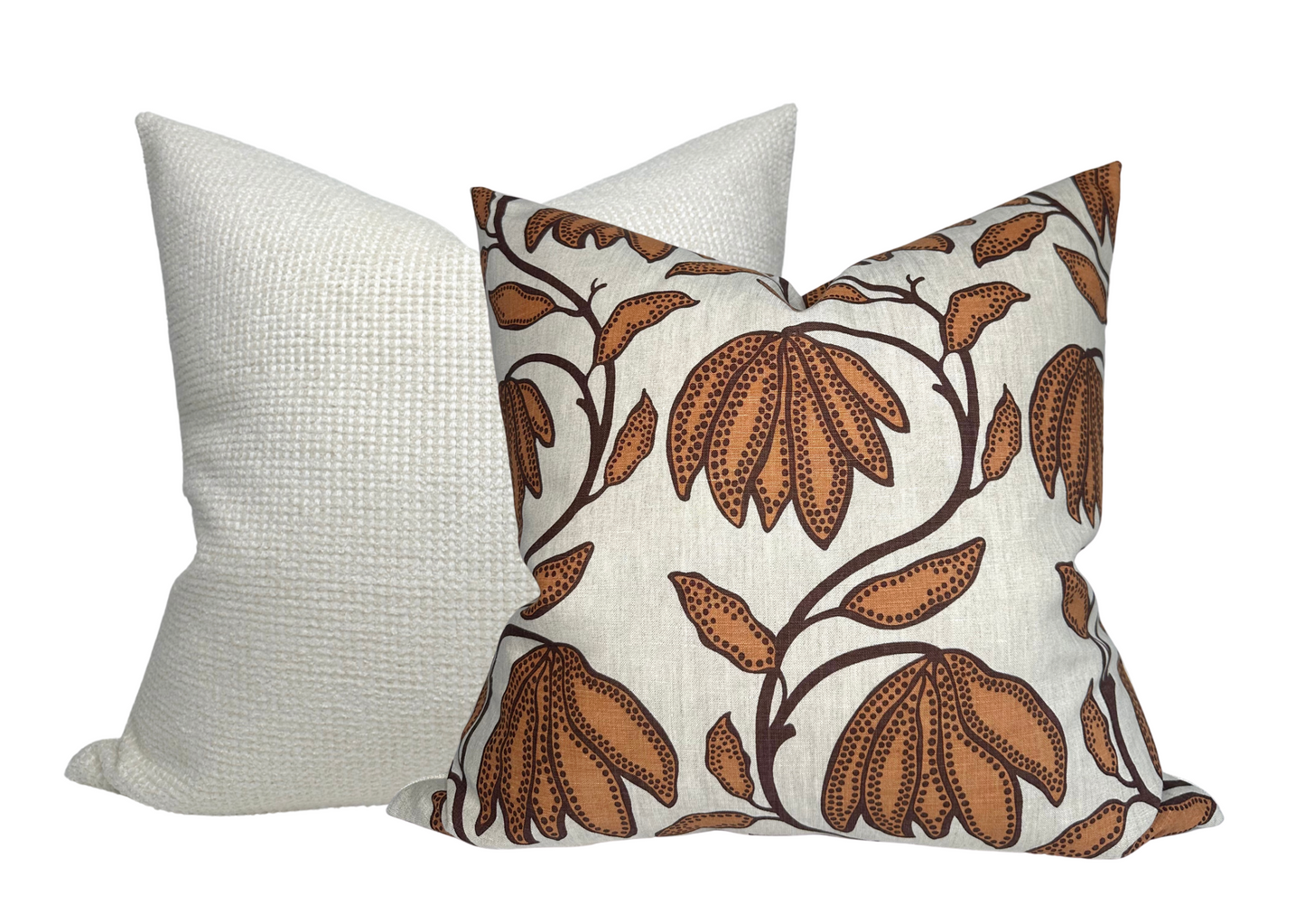Desert Floral Pillow in Ochre