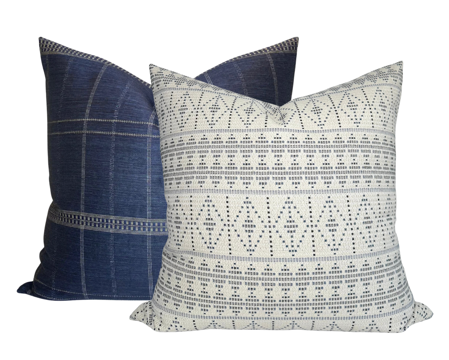 Souk Pillow in Onyx Indigo, Indoor Outdoor Pillows