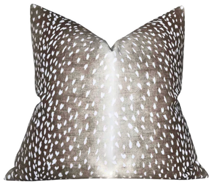 Antelope Pillow in Dark Brown