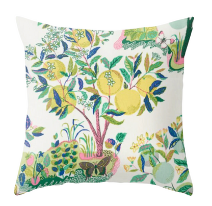 Citrus Garden Pillow in Lime