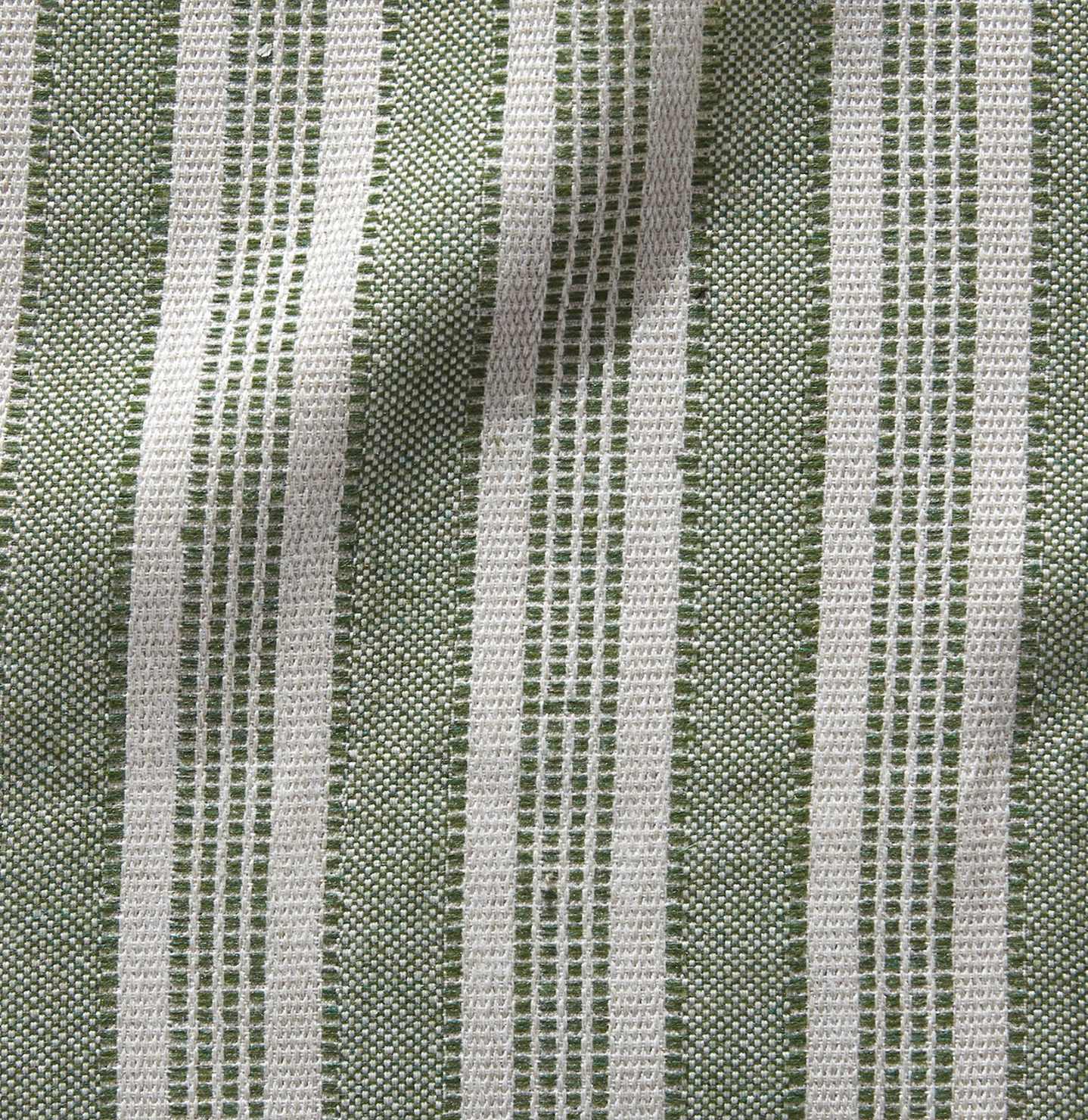 Amida Pillow in Green on Natural