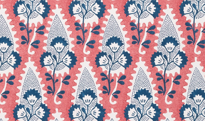 Cornwall Floral Pillow in Red