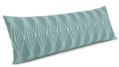 Handcut Shapes Pillow in Rain Blue