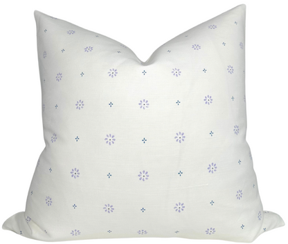 SUNA Floral Pillow in Lilac