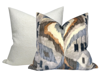 Artesian Velvet Pillow in Birch
