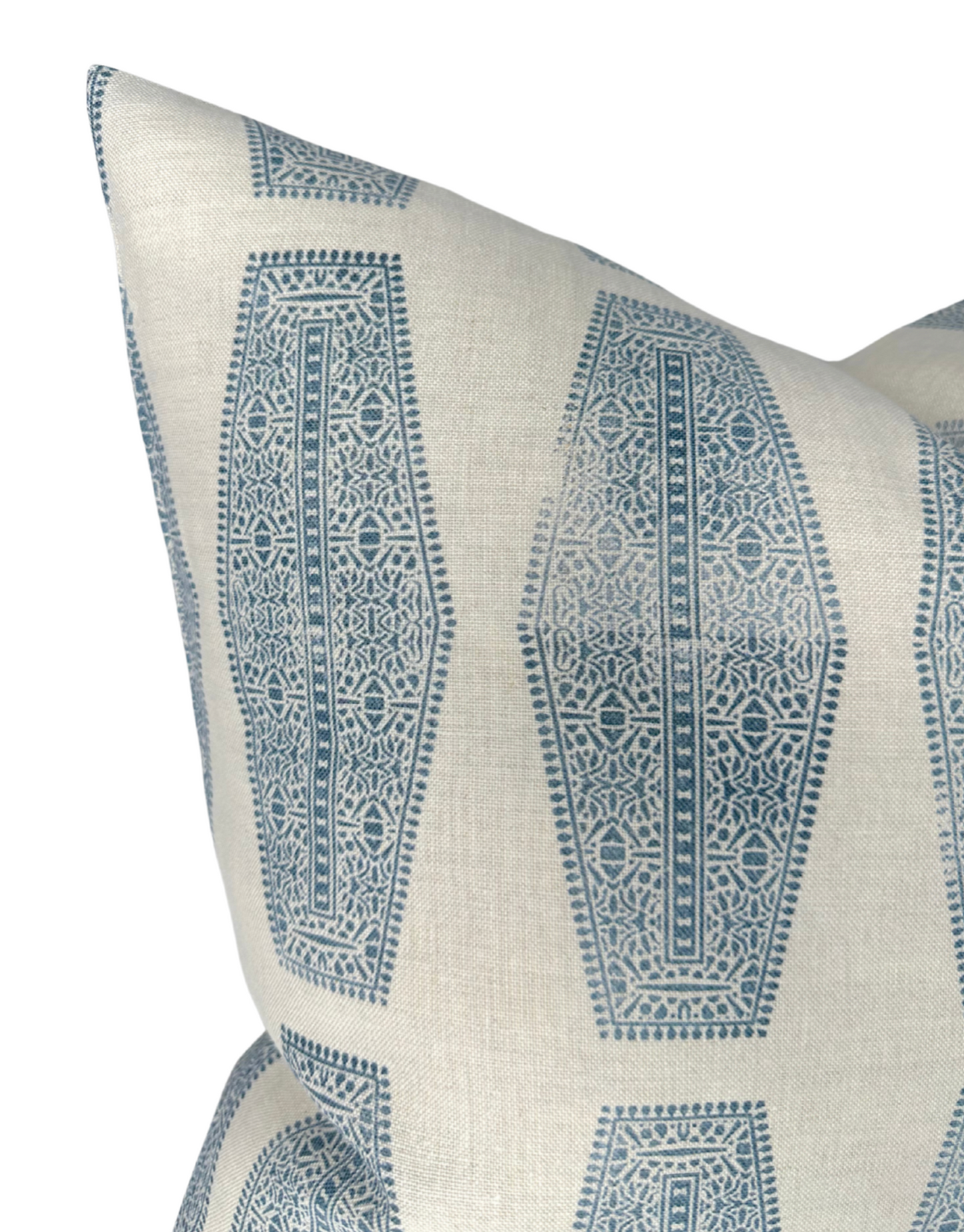 Inlay Pillow in Lake Blue