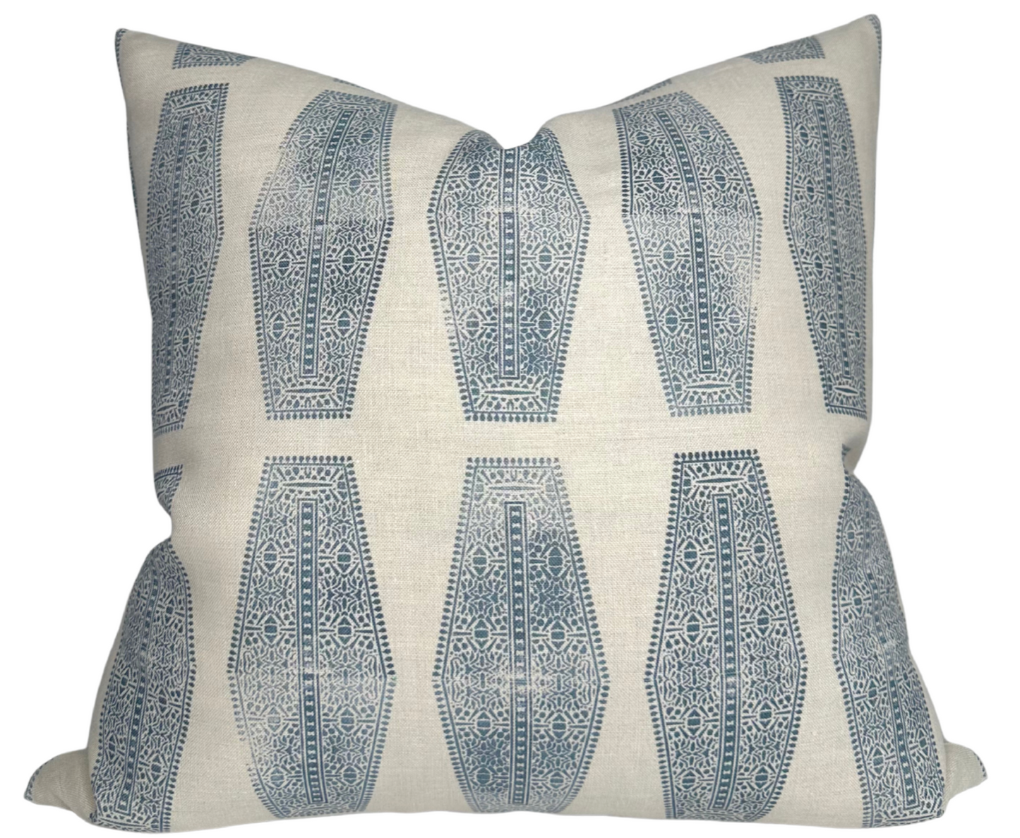 Inlay Pillow in Lake Blue