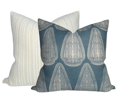 Artemis Pillow in Lake Blue
