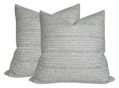 Saqqara Woven Pillow in Albatross