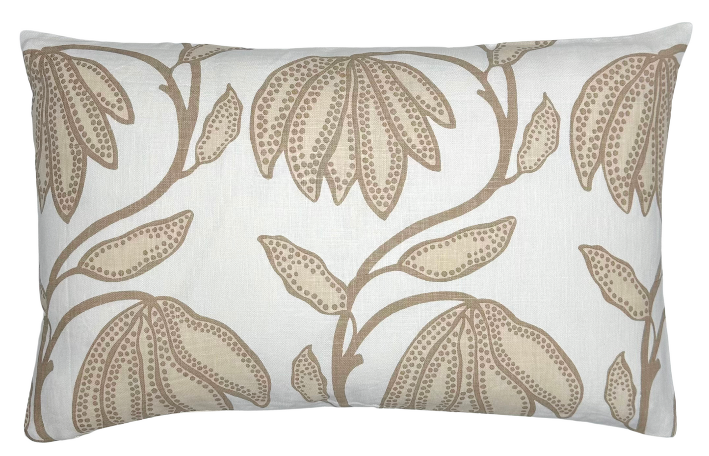 Desert Floral Pillow in Birch Natural