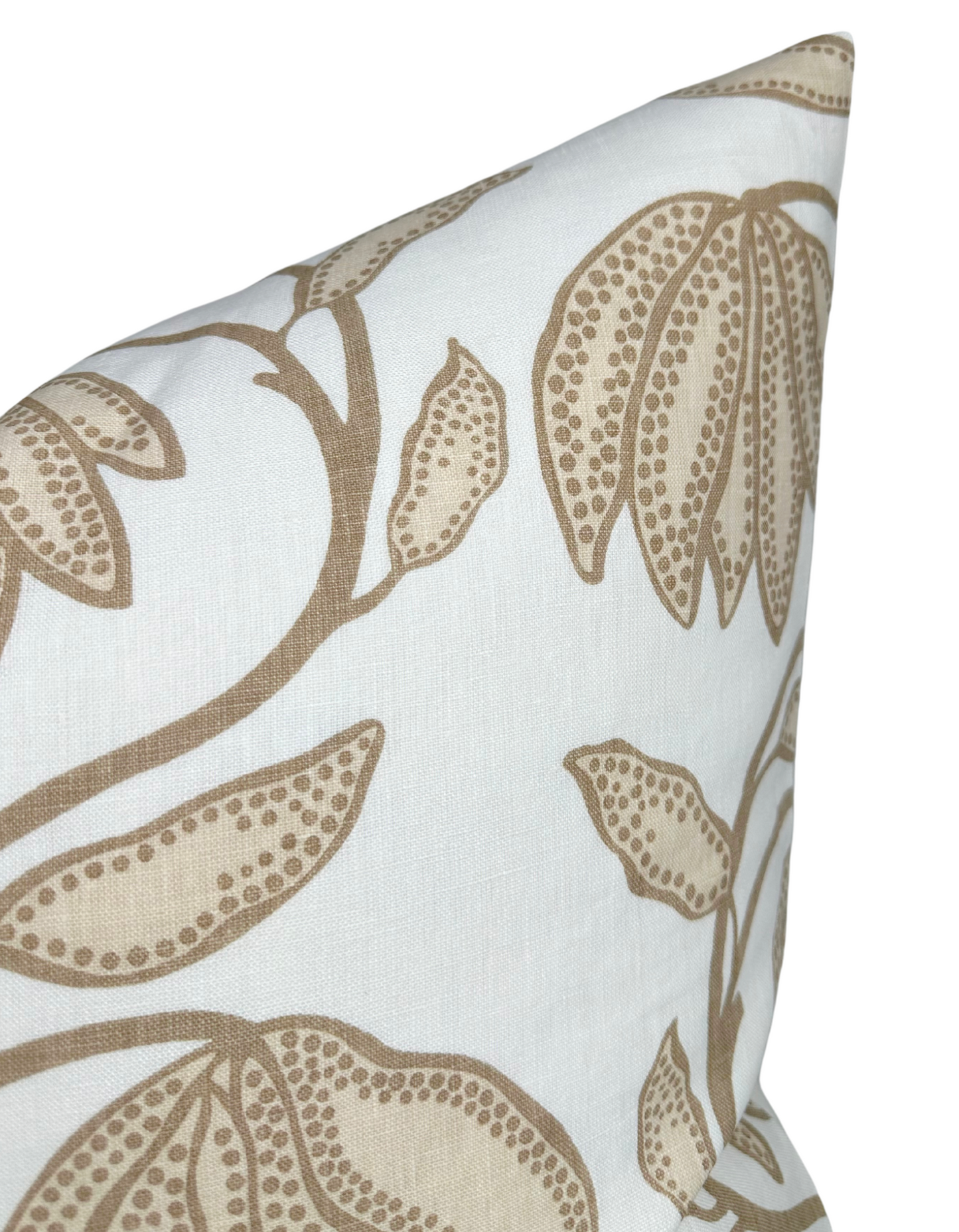 Desert Floral Pillow in Birch Natural