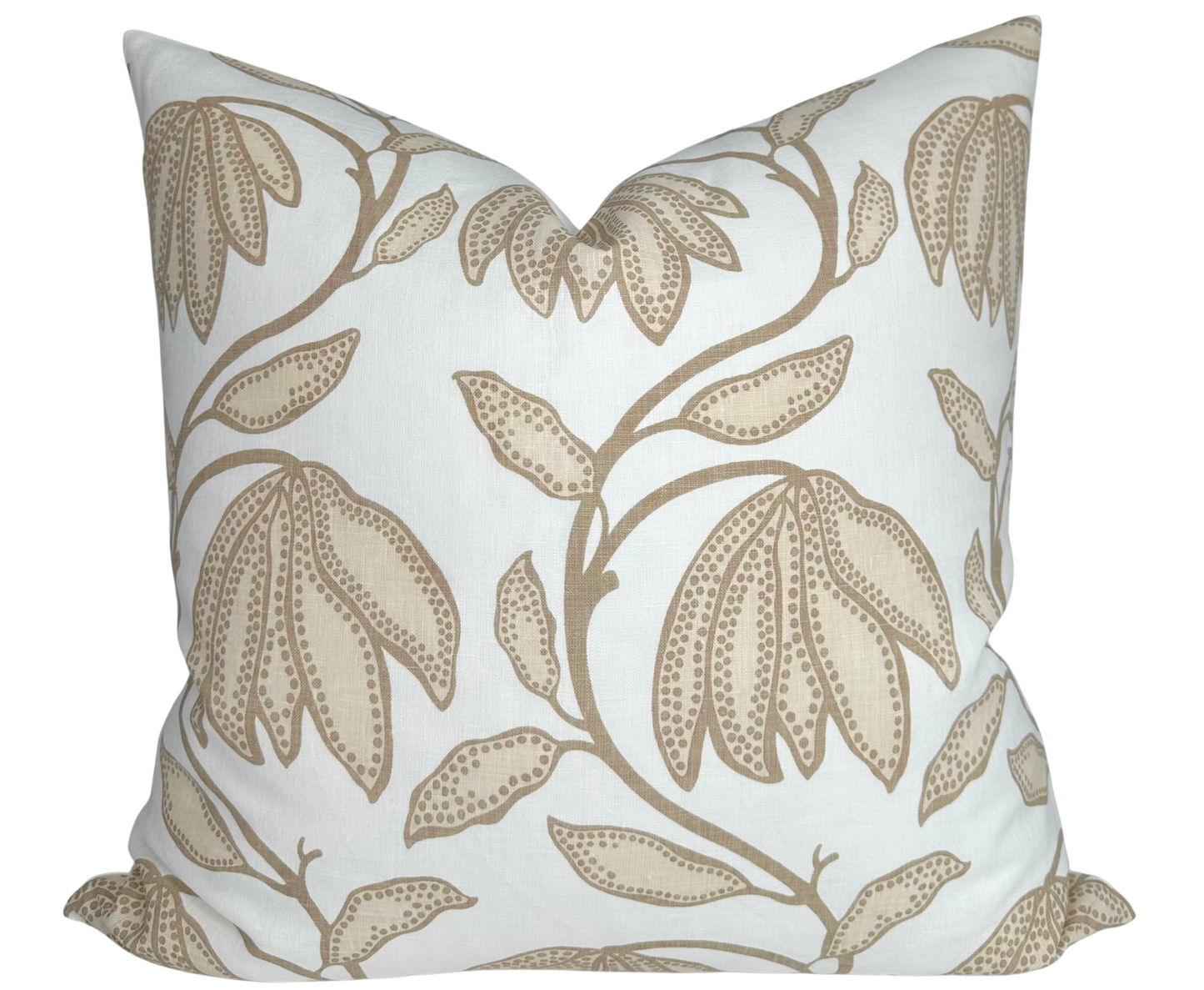 Desert Floral Pillow in Birch Natural