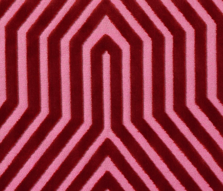 Vanderbilt Velvet Pillow in Fuchsia