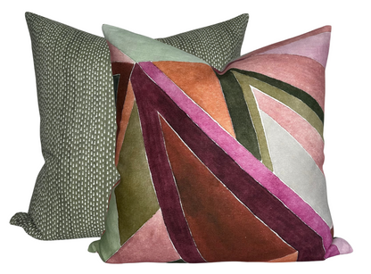 Kantha Pillow in Willow