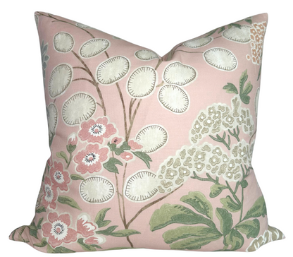 Meadow Floral Pillow in Blush