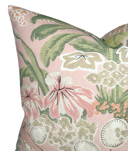 Meadow Floral Pillow in Blush