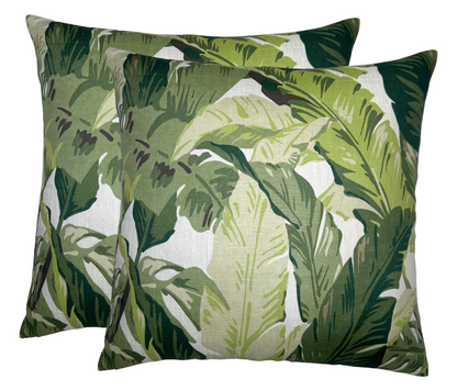 Travelers Palm Pillow in Sage