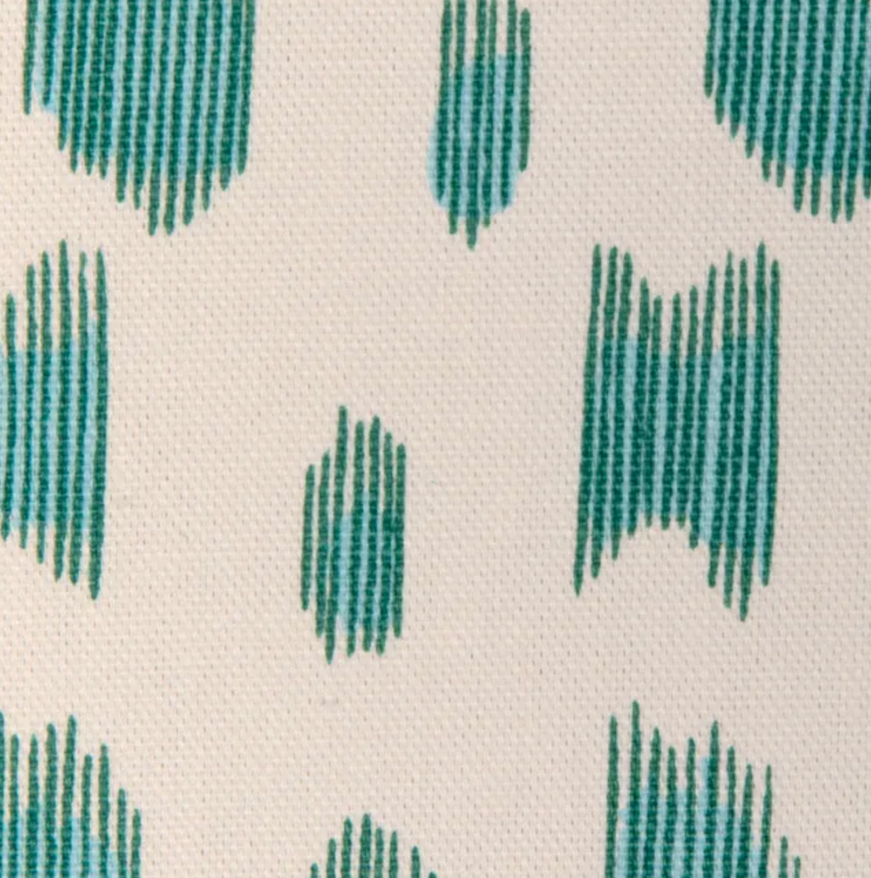 Les Touches Pillow in Aqua Blue