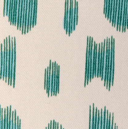 Les Touches Pillow in Aqua Blue