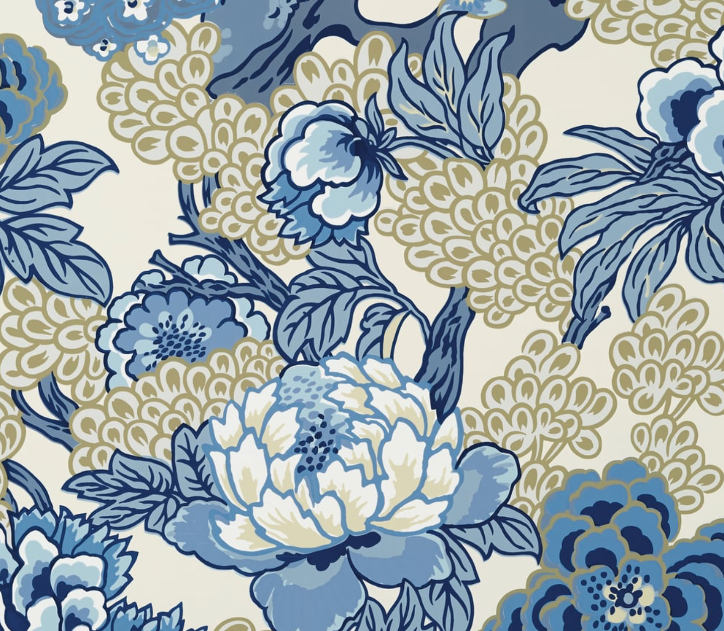 Honshu Pillow in Blue and Beige