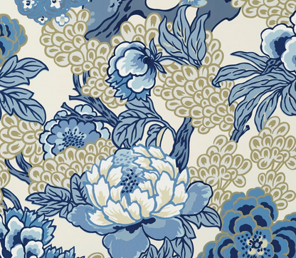 Honshu Pillow in Blue and Beige
