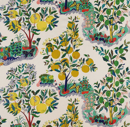 Citrus Garden Linen Pillow