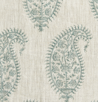 Paisley Pillow in Celadon