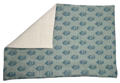 Rajmata Pillow in Blue/Blue
