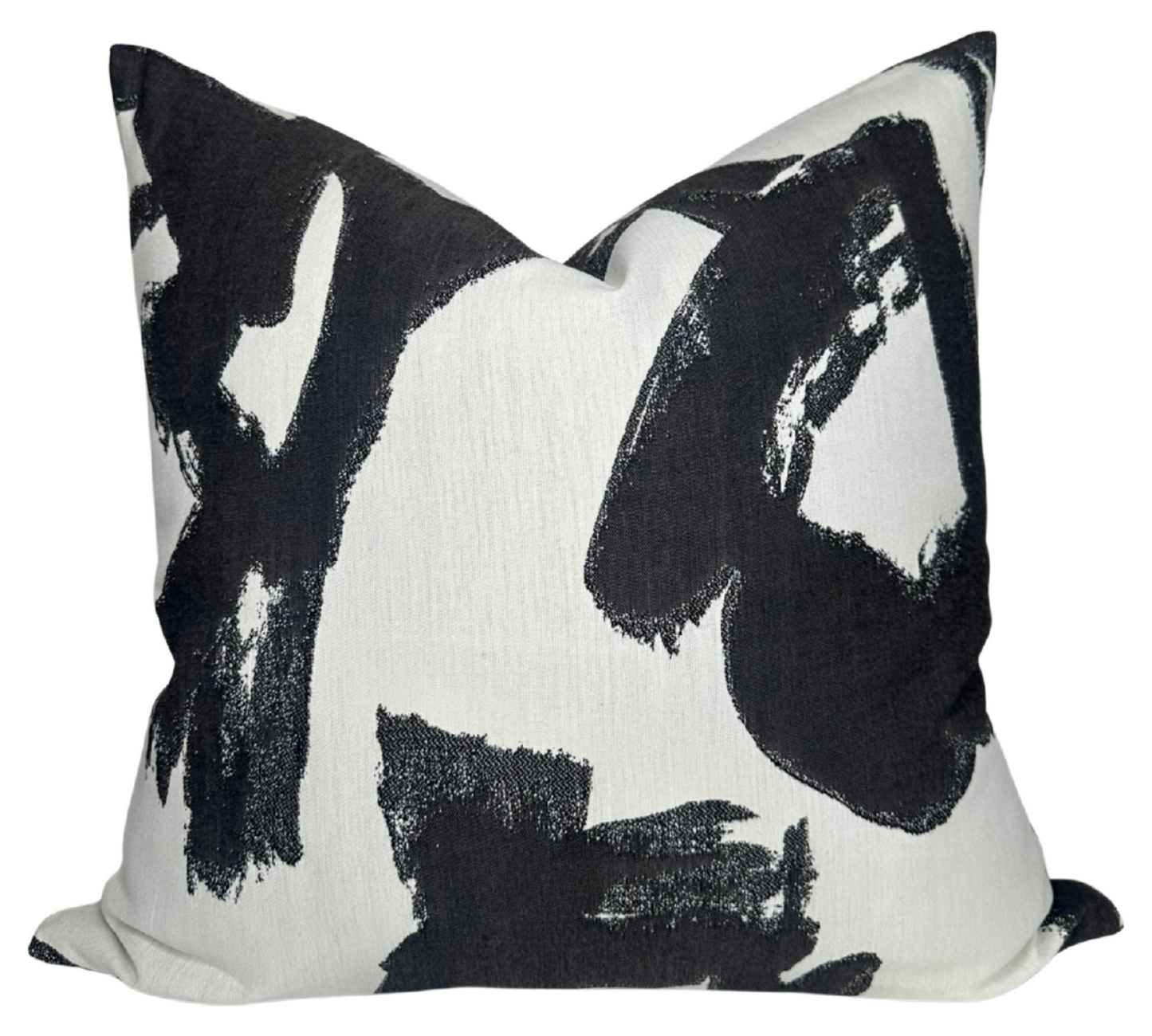 Brushstrokes Pillow in Ebony