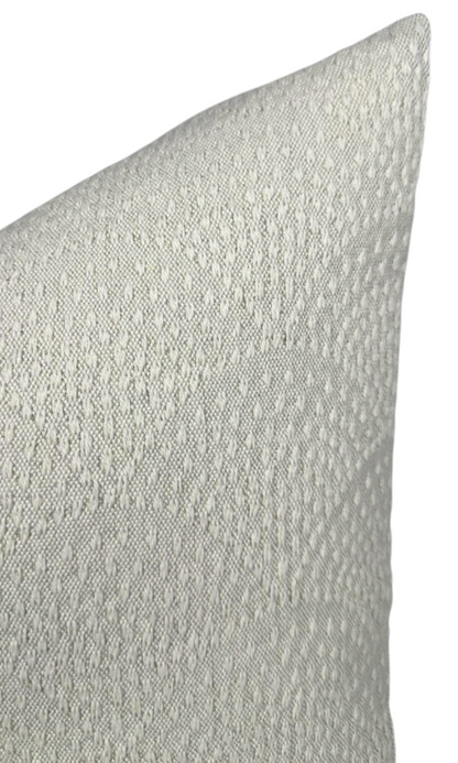 Inverse Scalloped Woven Pillow in Natural