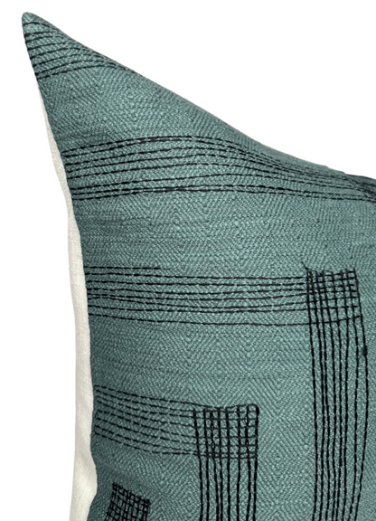 Pastiche Pillow in Spruce Jet