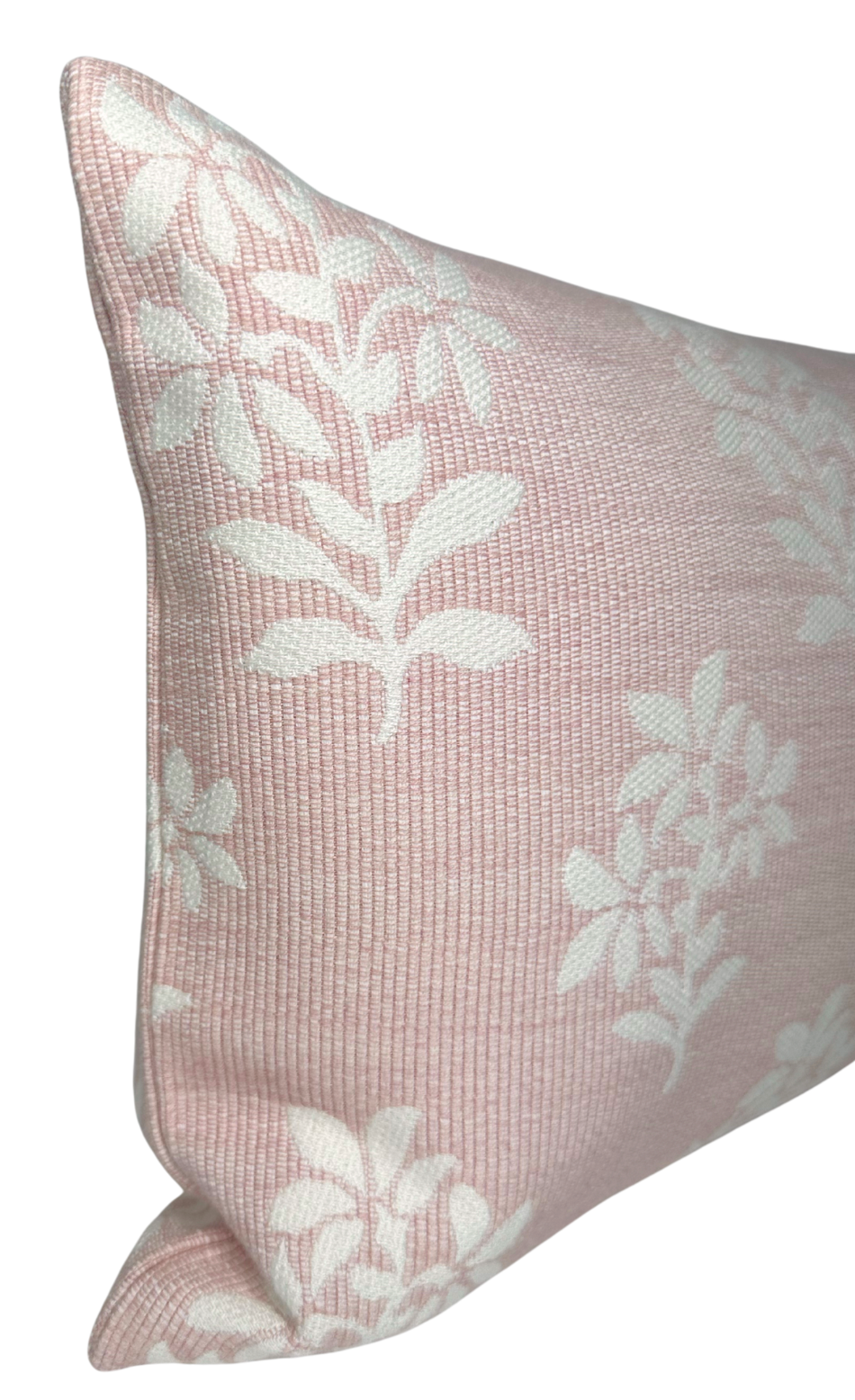 Asha Pillow in Pink + Ivory