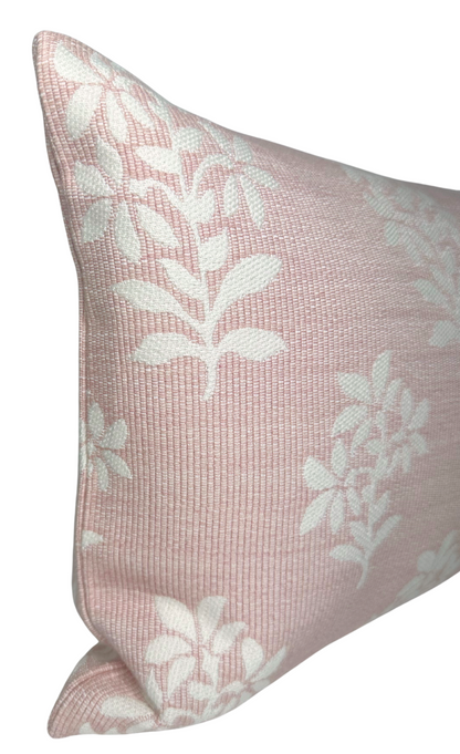 Asha Pillow in Pink + Ivory
