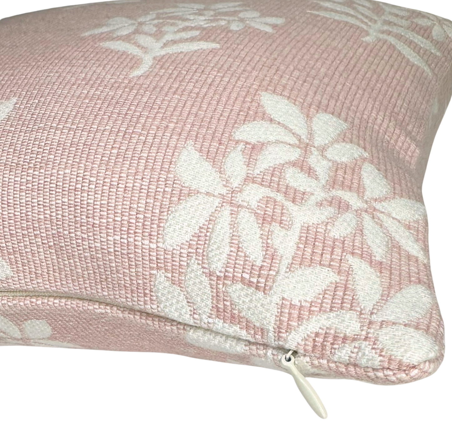 Asha Pillow in Pink + Ivory