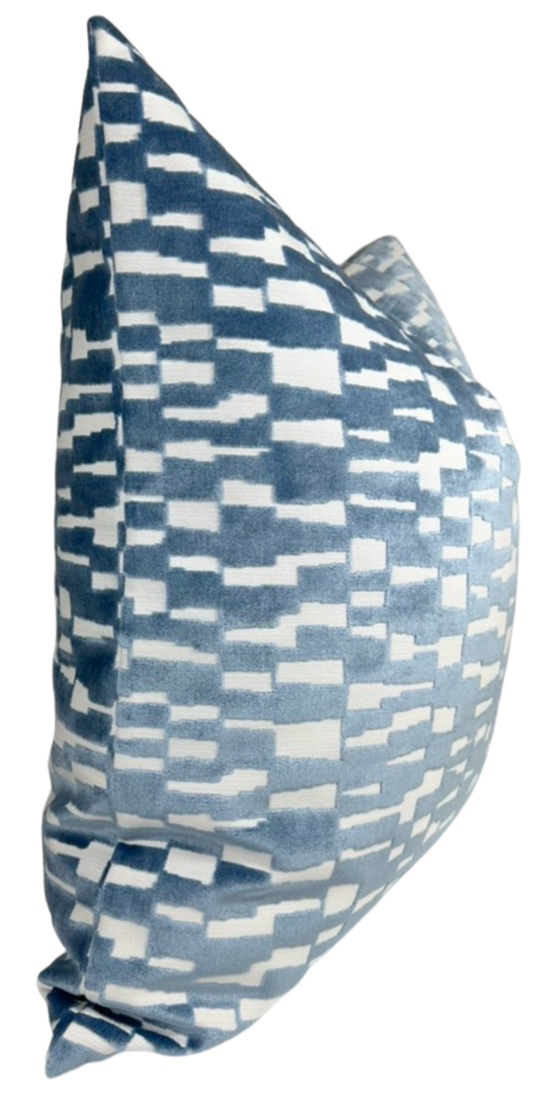 Mod Velvet Pillow in Marine Blue