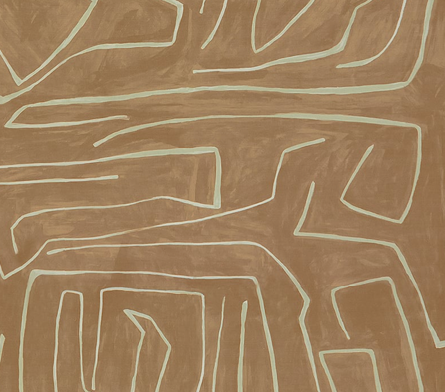 Graffito Pillow in Salmon Cream