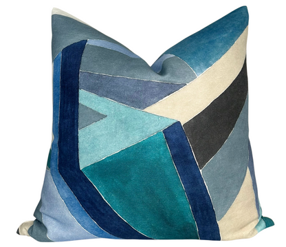 Roulade Pillow in Navy Blue