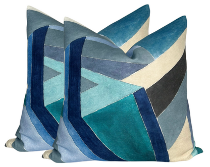 Roulade Pillow in Navy Blue