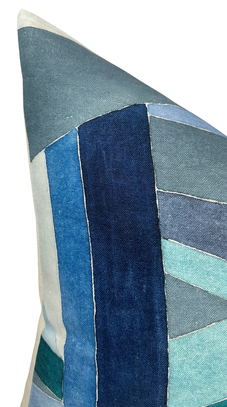 Roulade Pillow in Navy Blue