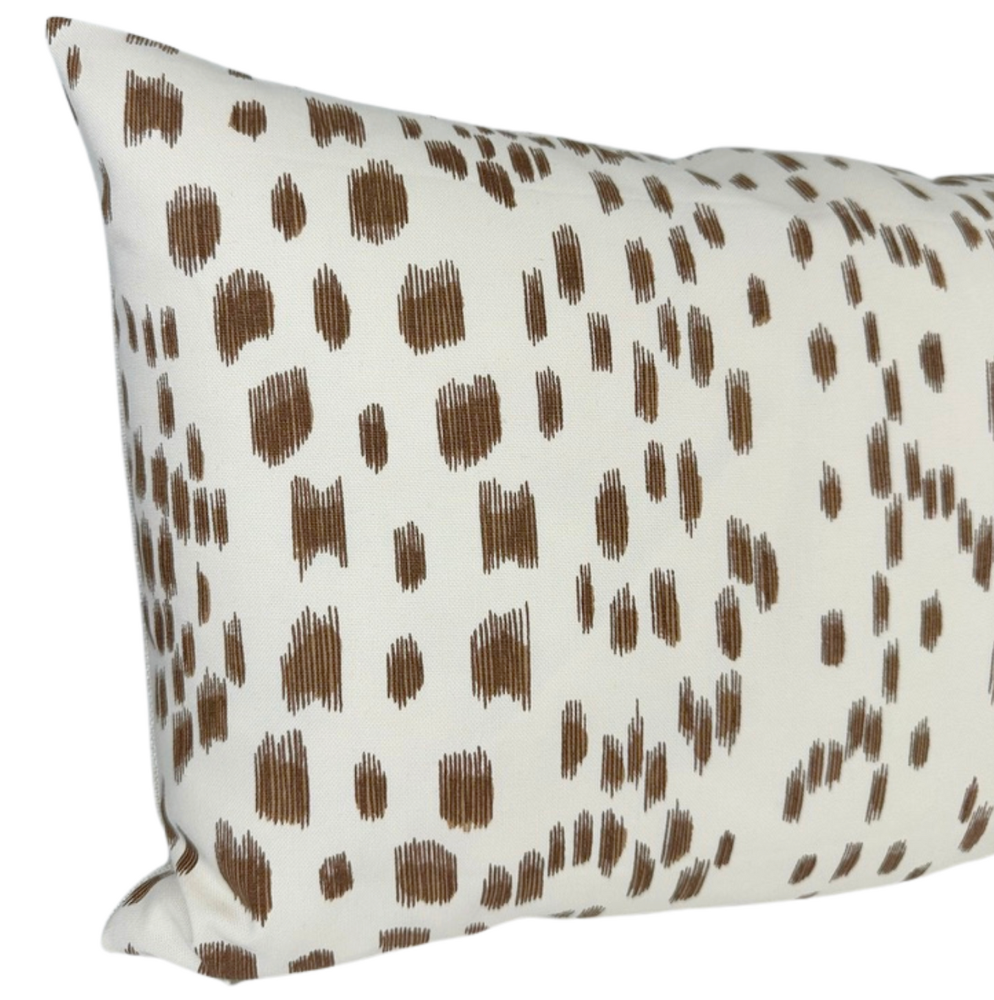 Les Touches Pillow in Tan Brown