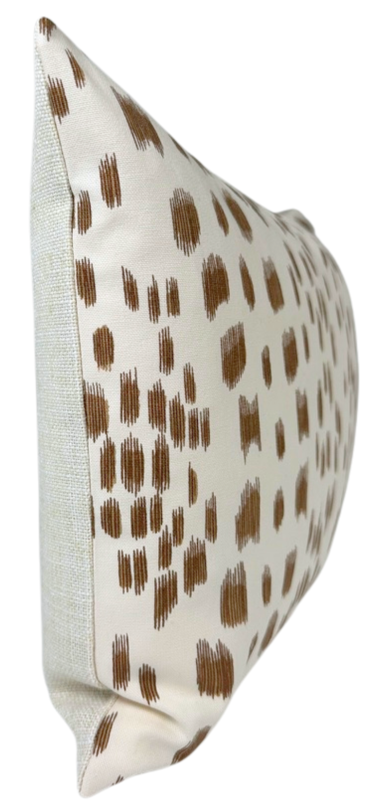 Les Touches Pillow in Tan Brown