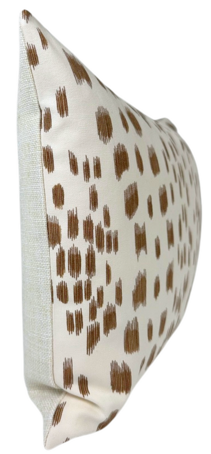 Les Touches Pillow in Tan Brown
