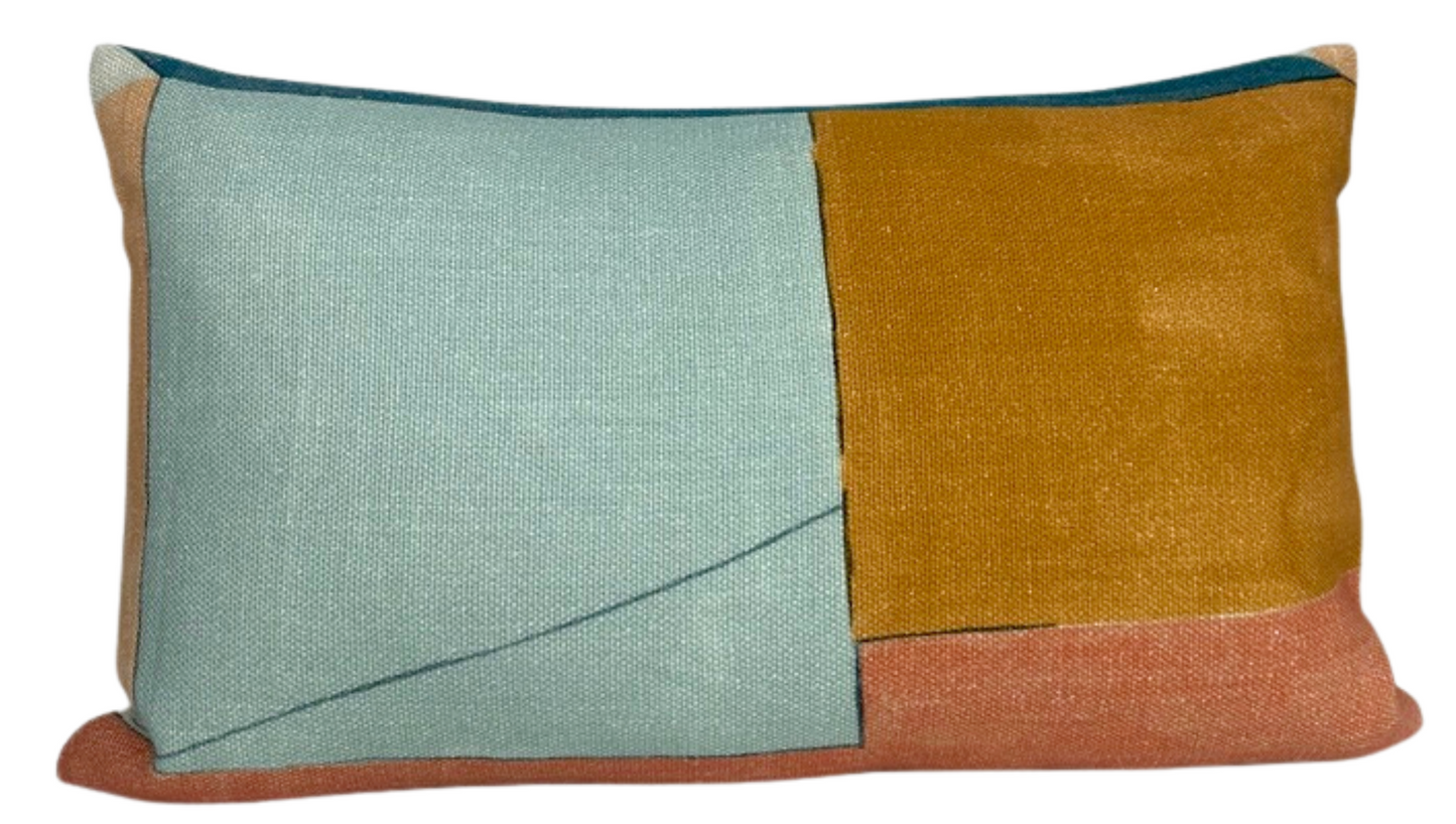 District Pillow in Apricot