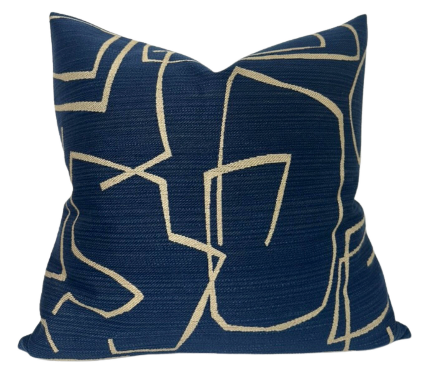 Kravet Abstract Pillow in Indigo
