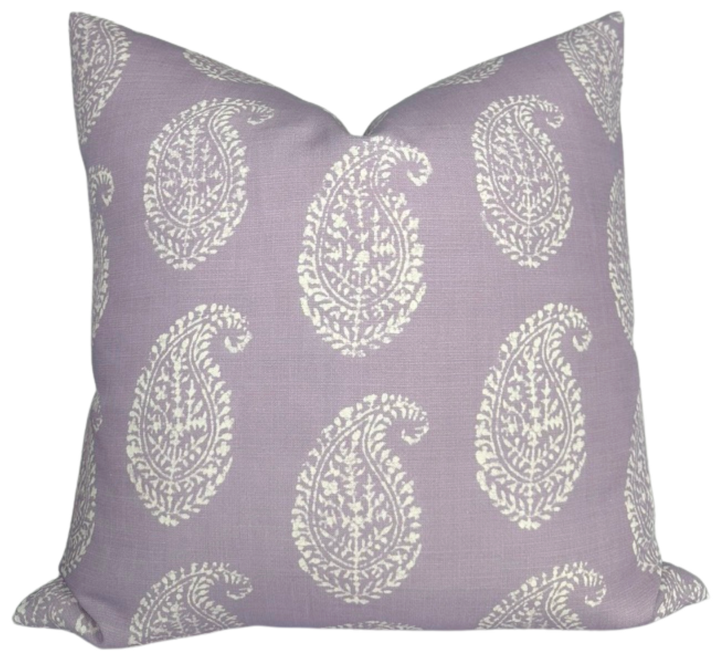 Kashmir Paisley Pillow in Lilac Purple