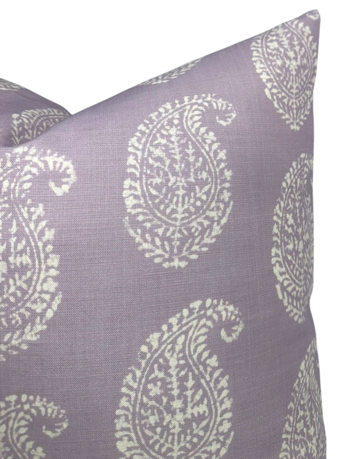 Kashmir Paisley Pillow in Lilac Purple